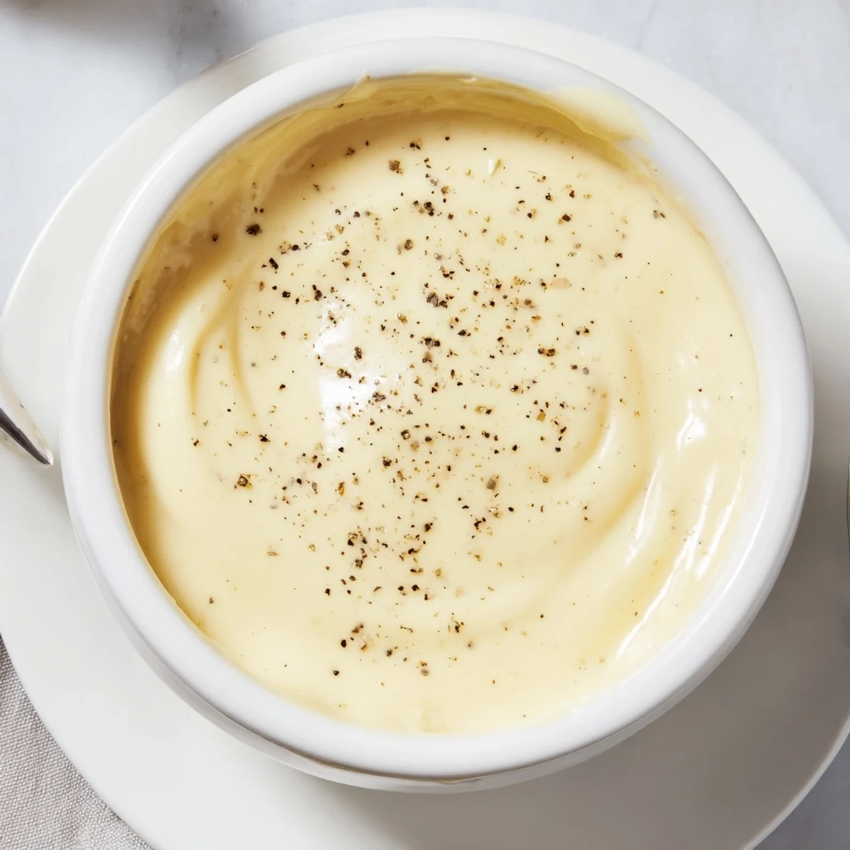 A close-up shot of rich, creamy savory cheese fondue bubbling in a warm fondue pot, ready to dip.