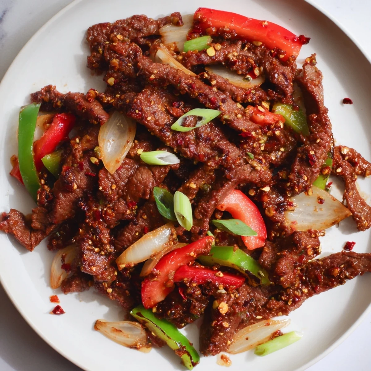 Spicy Szechuan Beef Stir Fry