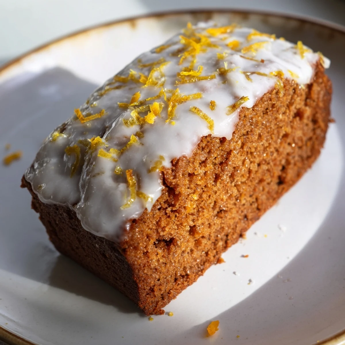 Gingerbread Loaf Lemon Glaze