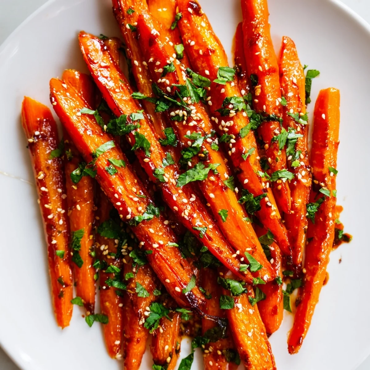 Spicy Harissa Roasted Carrots