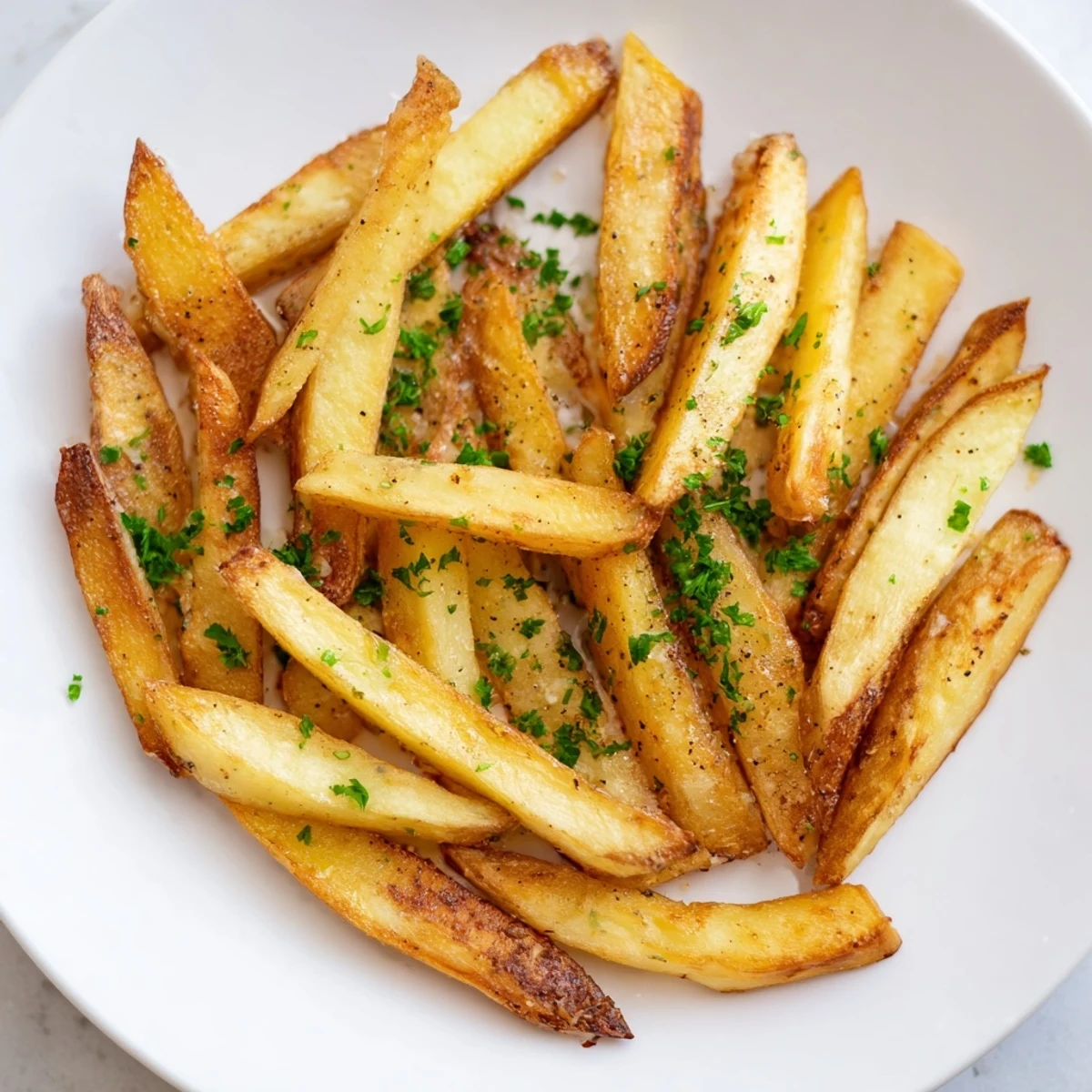 Hot, freshly baked oven fries, a savory and satisfying snack, ready to be enjoyed immediately.
