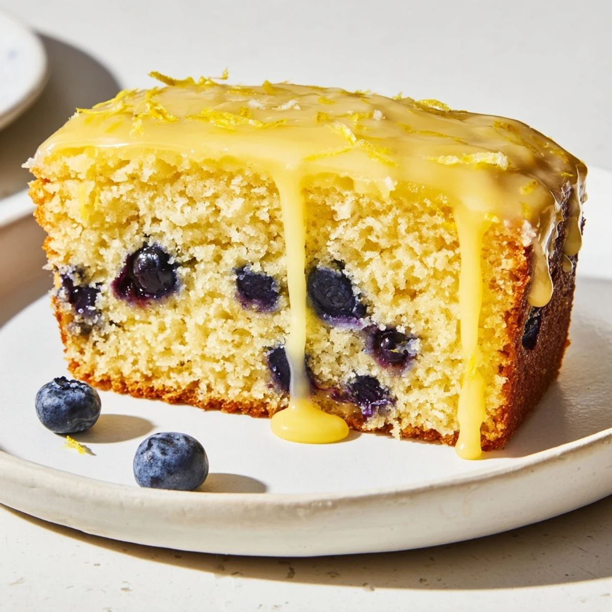 Lemon Blueberry Drizzle Cake