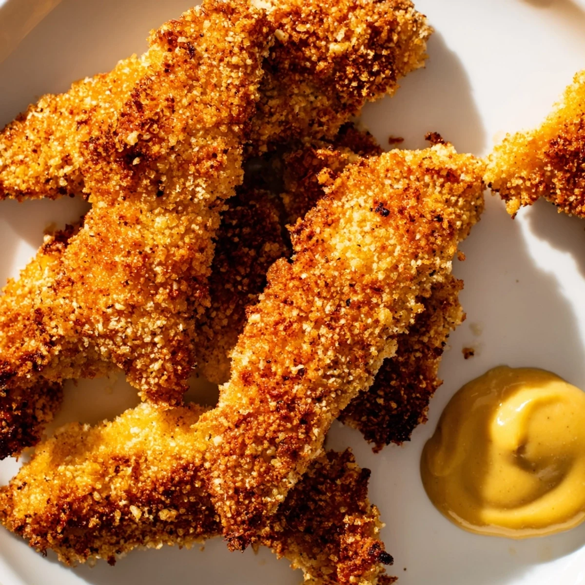 Picture this: perfectly cooked crispy baked chicken tenders, tender on the inside, juicy.