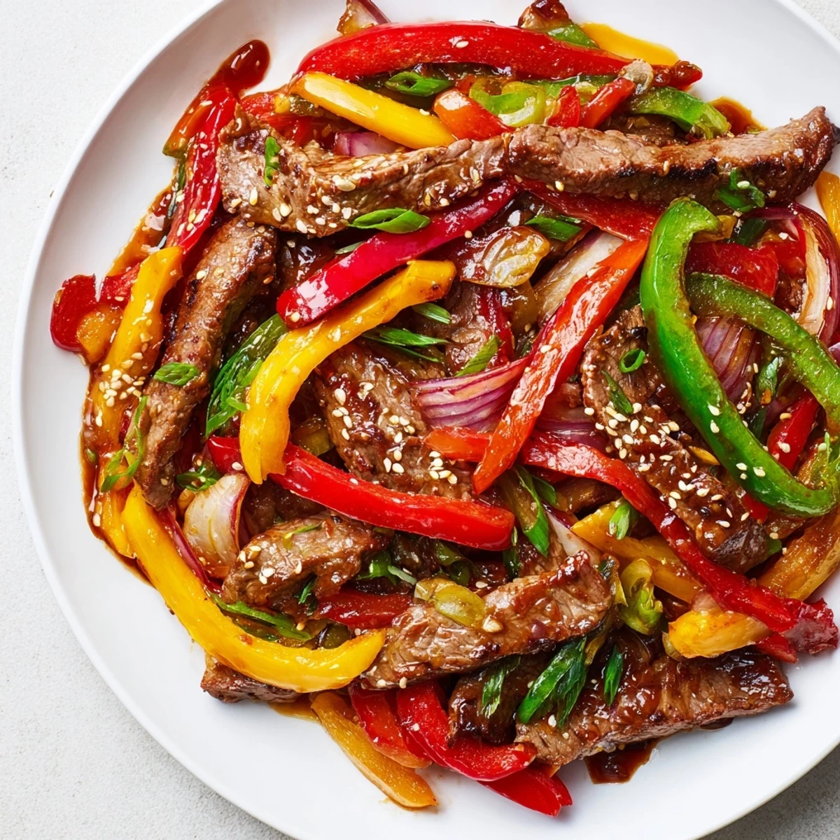 Spicy Beef Pepper Stir Fry