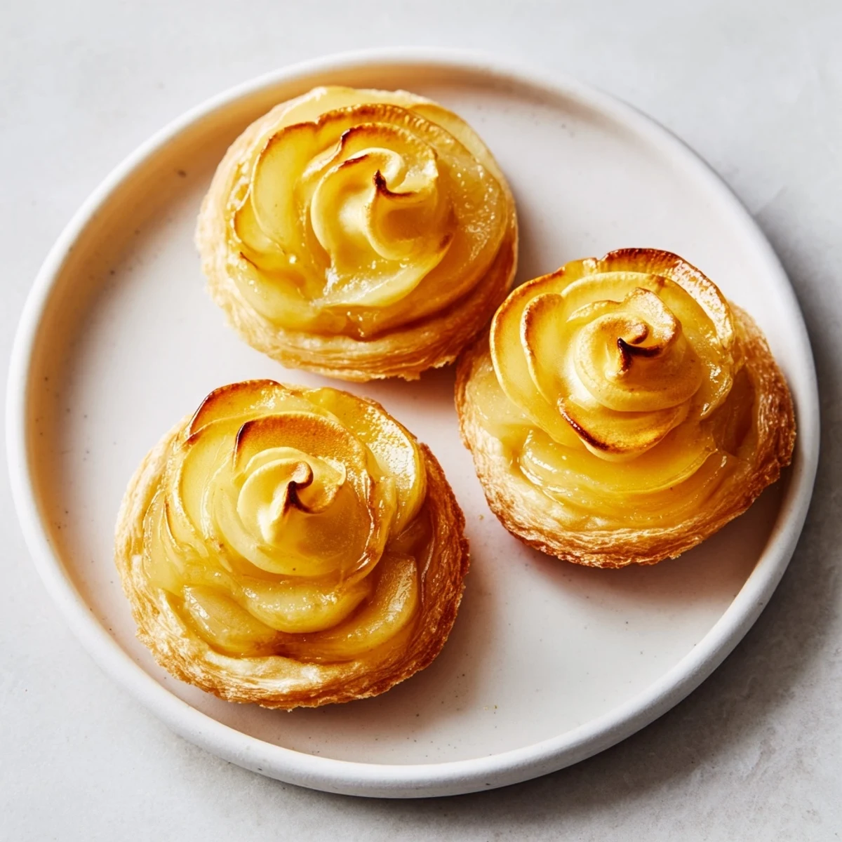 A slice of Irish Apple Amber Tart is served on a rustic plate, revealing tender, sweet-tart apple filling beneath the fluffy meringue.