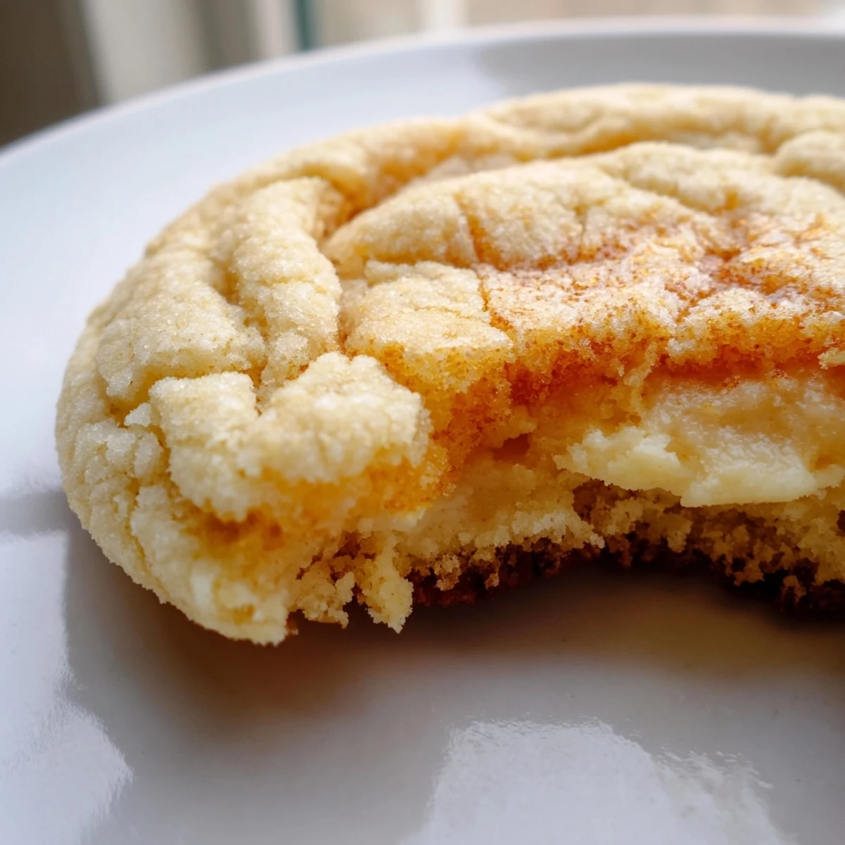 Soft baked creme brulee cookies with caramelized golden tops and creamy vanilla centers