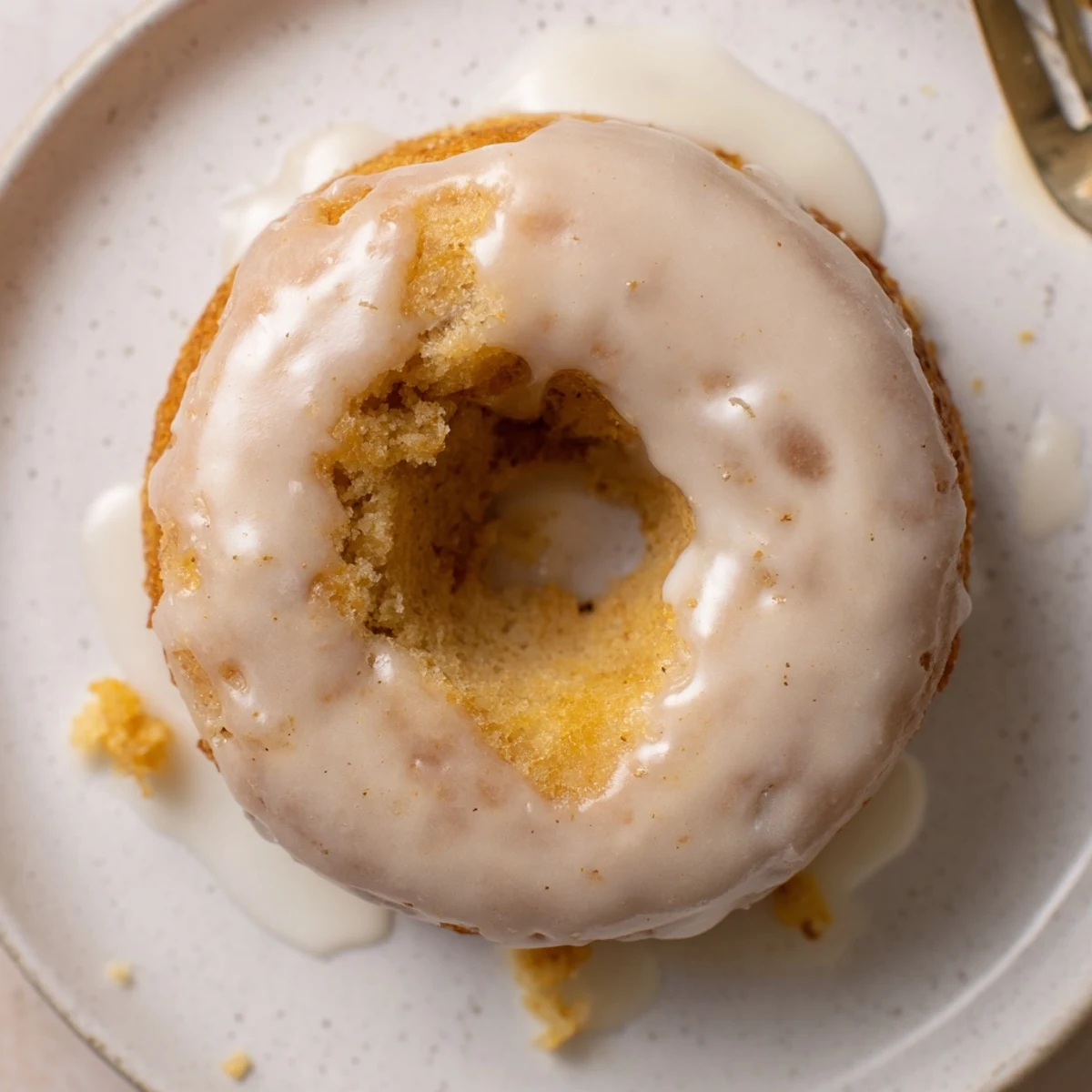 Banana Donuts stacked on a plate, cinnamon aroma, ideal breakfast treat