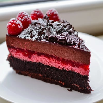 Raspberry Chocolate Mousse Cake