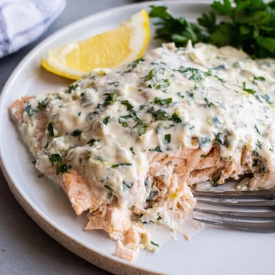 Boursin Baked Salmon Fillets
